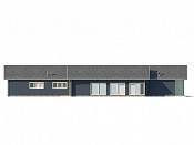 Одноэтажный дом из газобетона 11х29 проект Волот